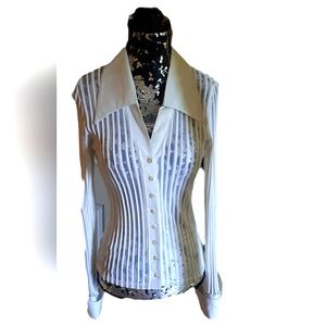 Rayure Paris White Striped Women's Top
